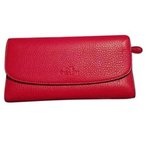 Nwt Coach Full size checkbook wallet